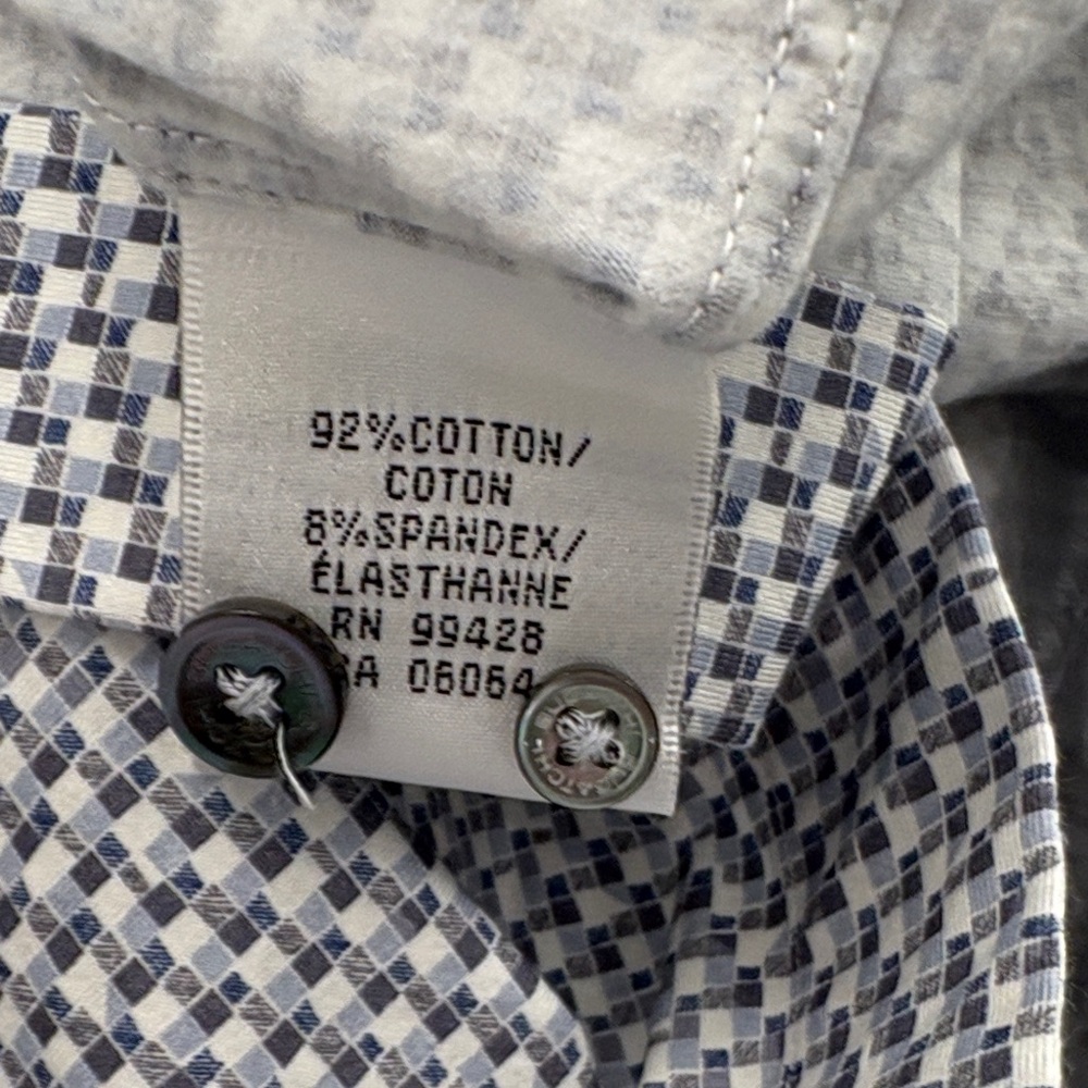 Bugatchi Monochrome Patterned Button-Down Shirt - image 9